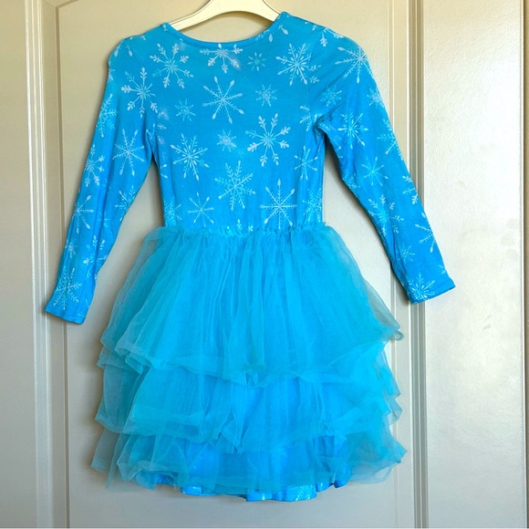 5/6 Little Snuggles Bamboo Snowflake Tulle Dress - Picture 4 of 5